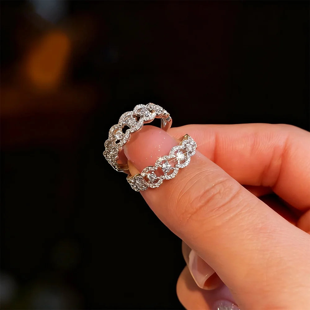 Lace Moissanite Ring