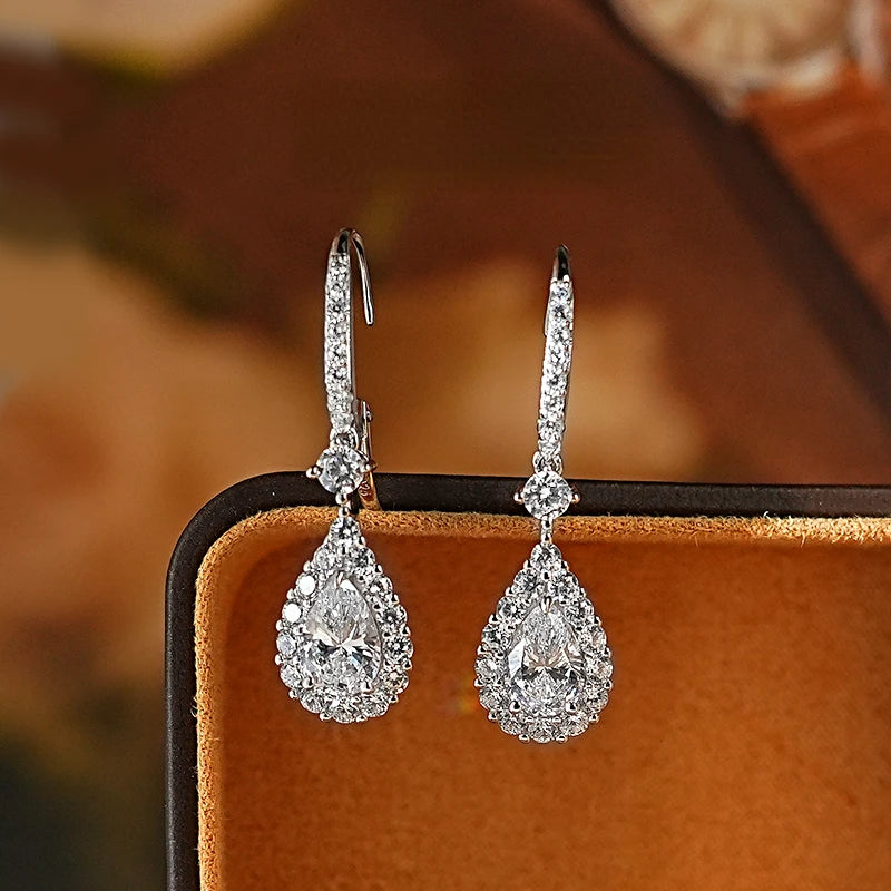 Sparkling Silver Earrings