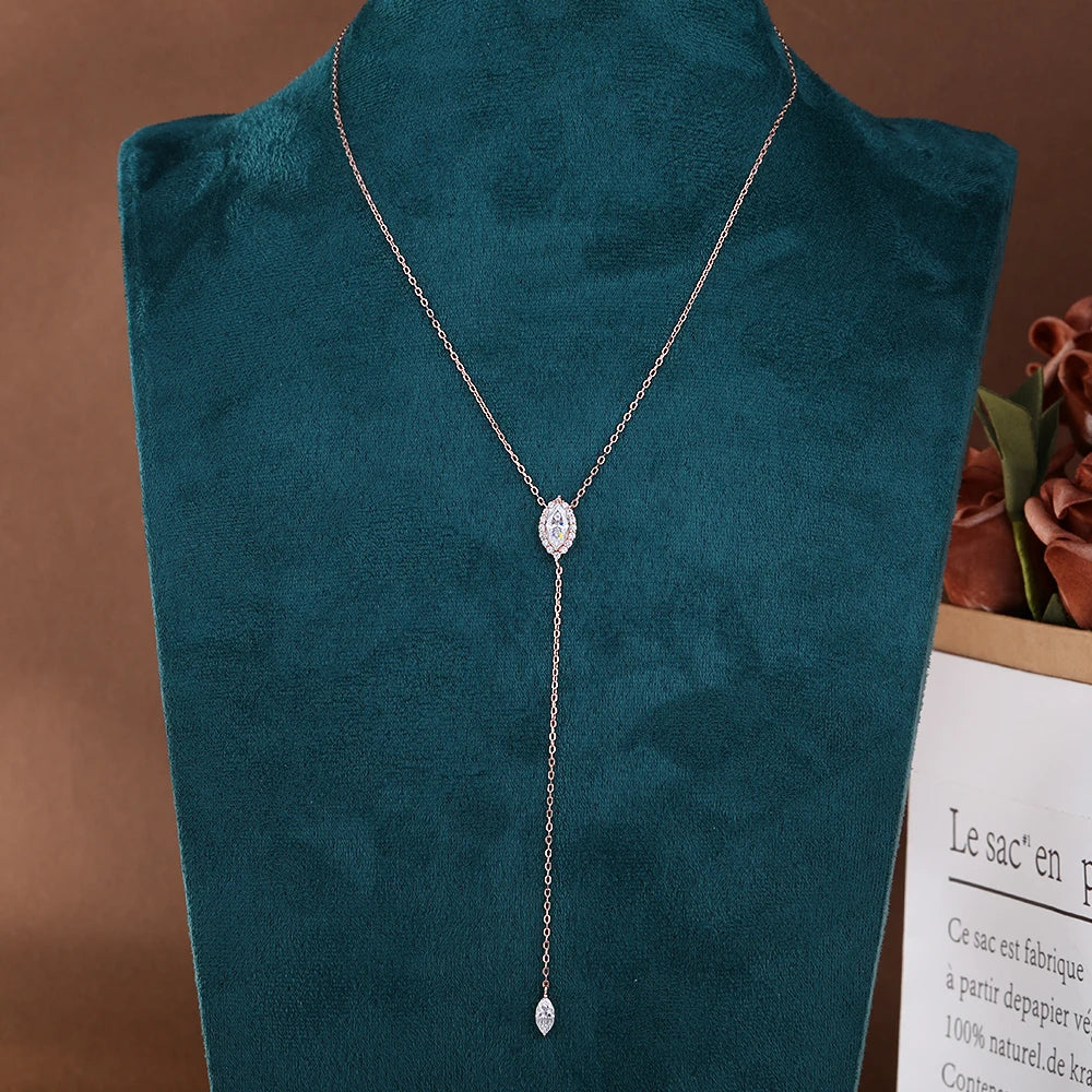 Halo Moissanite Necklace