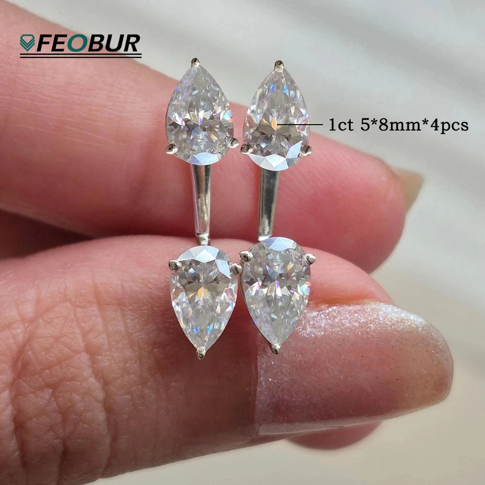 Pear Stud Earrings