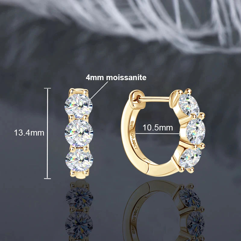 Moissanite Stud Earrings
