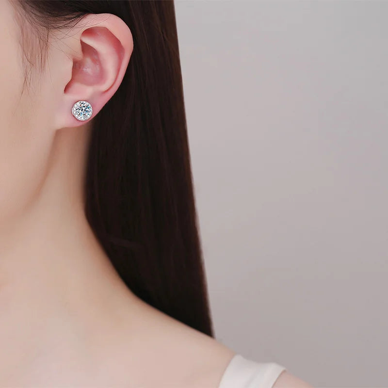 Magnetic Moissanite Earrings