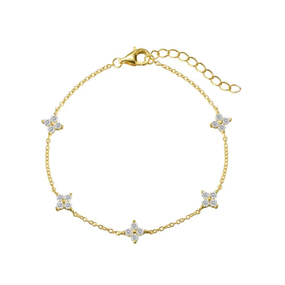 Clover Zircon Necklace