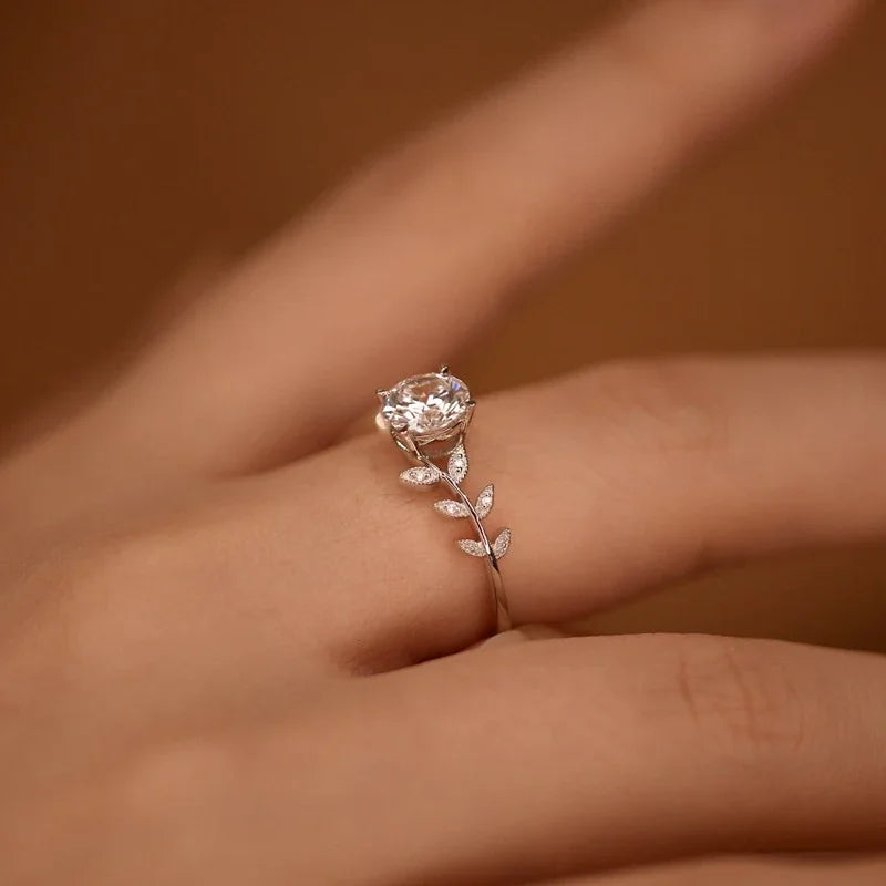 Solitaire Moissanite Ring