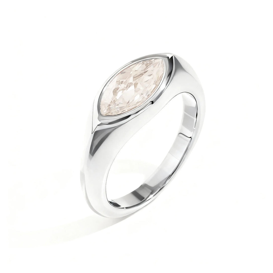 Titanium Marquise Ring