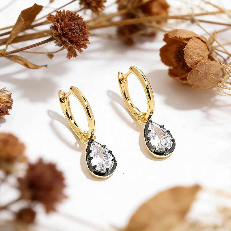 Pear Zircon Earrings