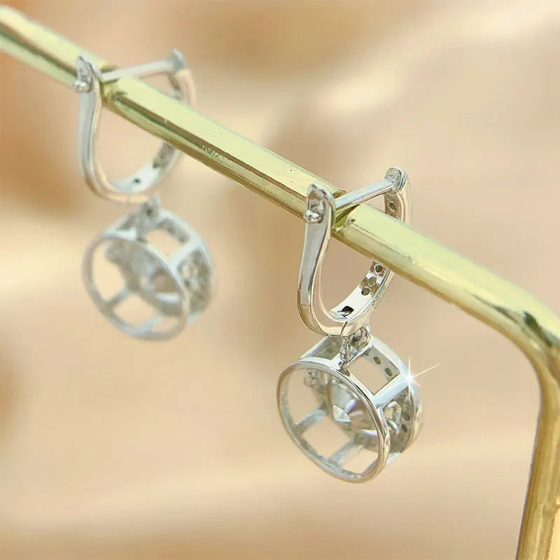 Heart Moissanite Earrings