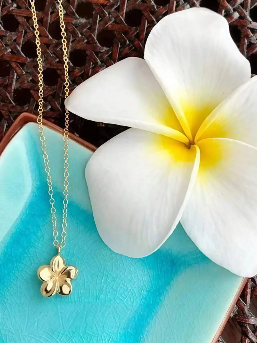 Plumeria Flower Necklace