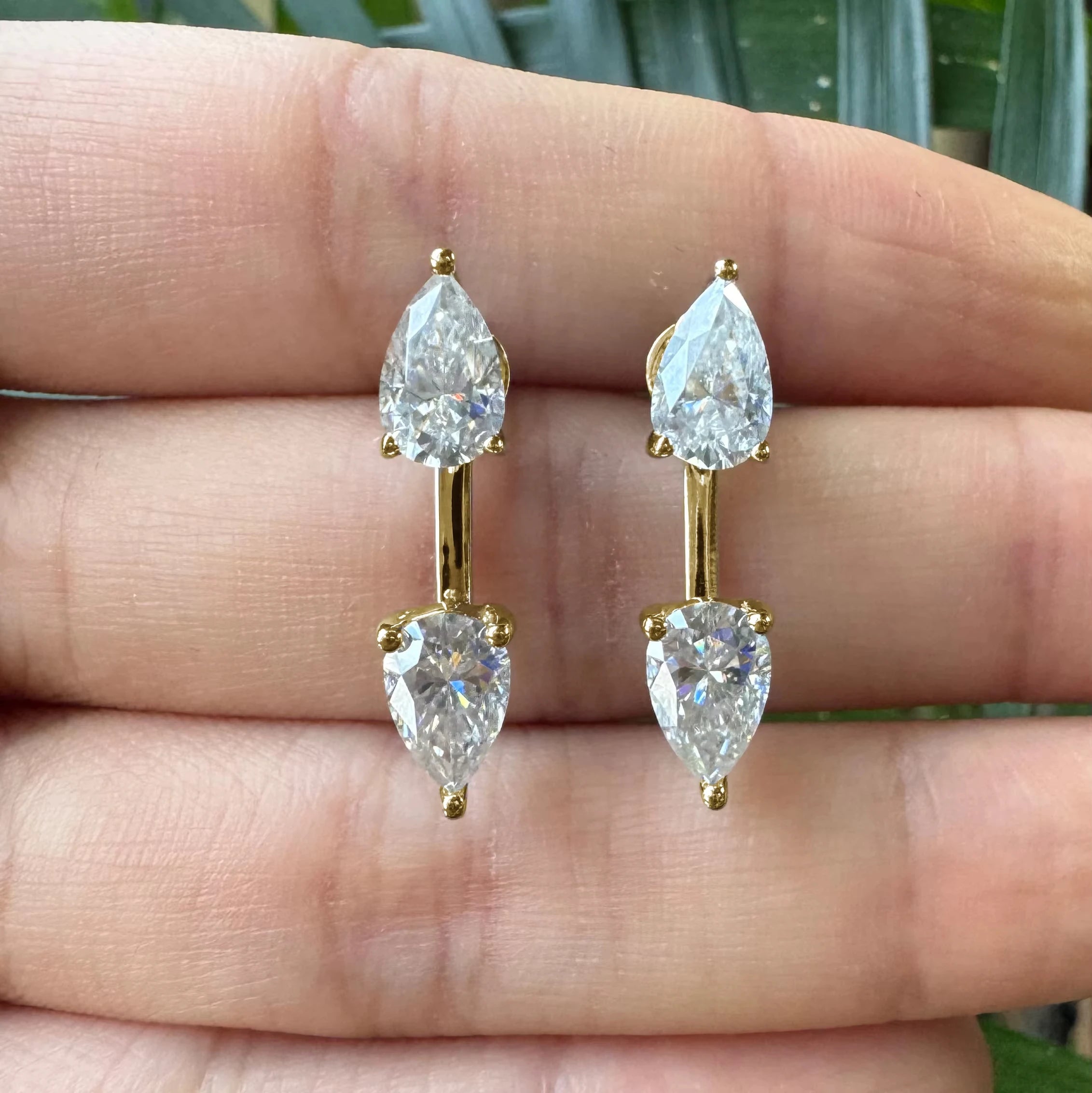 Pear Stud Earrings