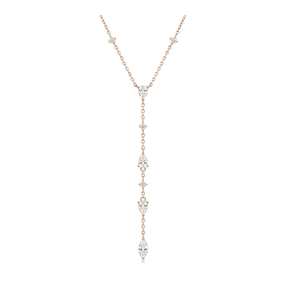 Y-Shaped Moissanite Necklace