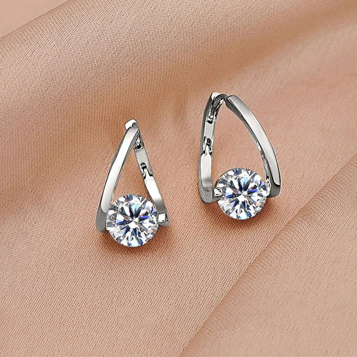 Twisted Moissanite Hoops