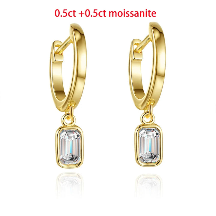 Marquise Hoop Earrings