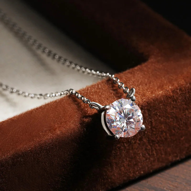 Solitaire Moissanite Necklace