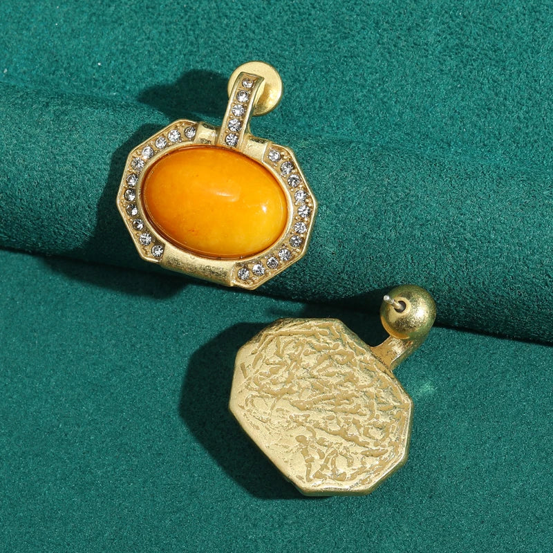 Yellow Stone Earrings
