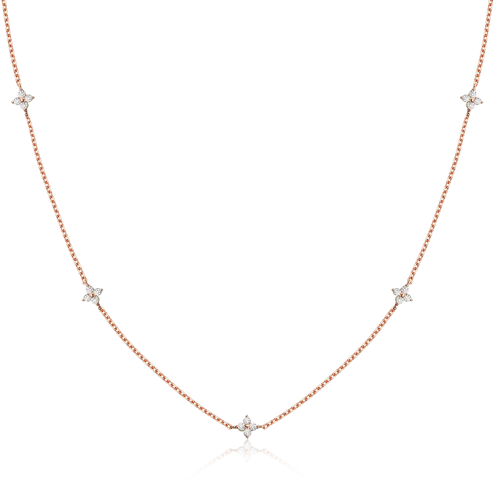 Clover Moissanite Necklace