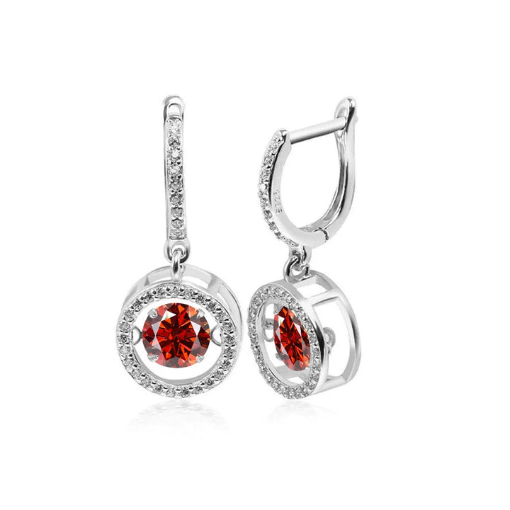 Heart Moissanite Earrings