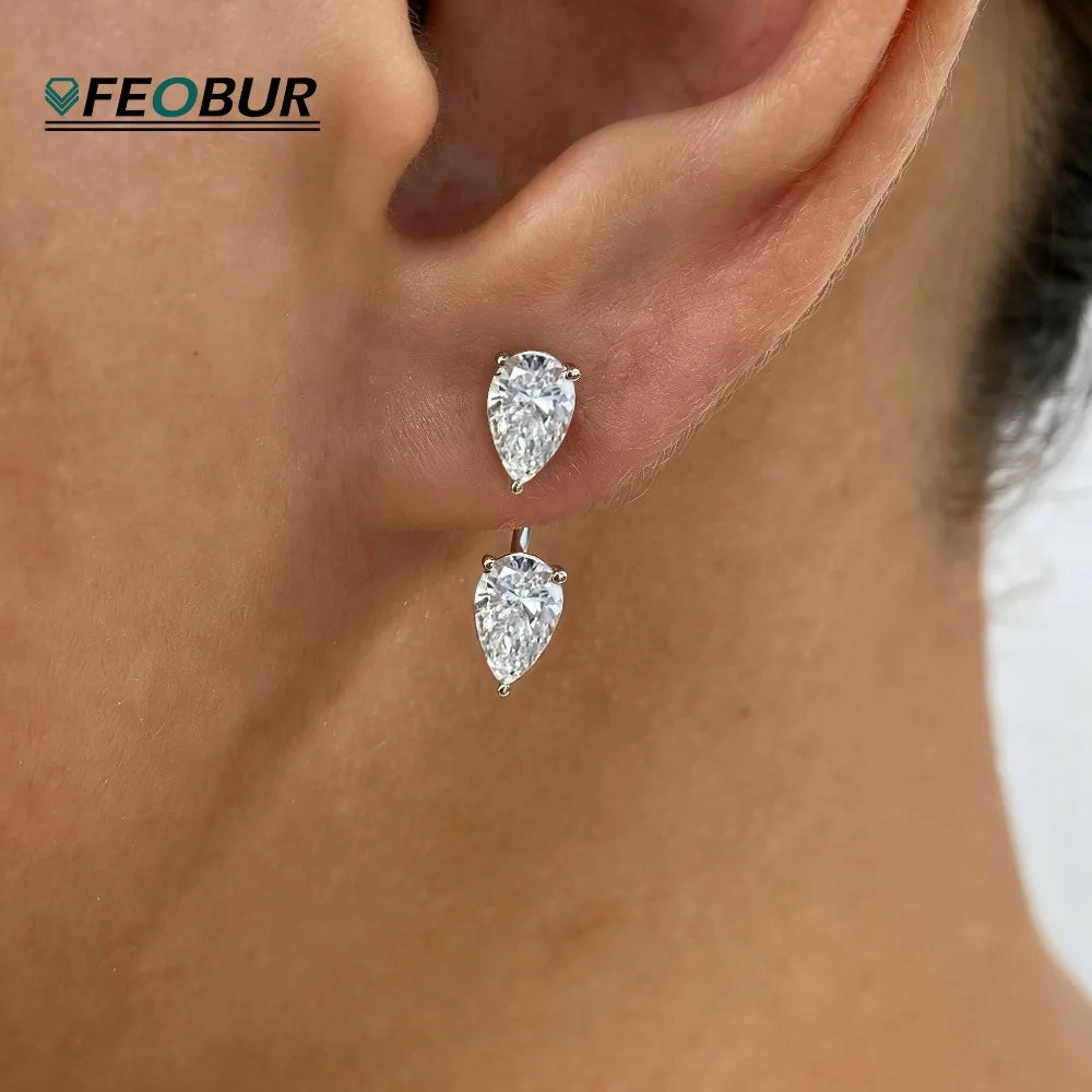 Pear Stud Earrings