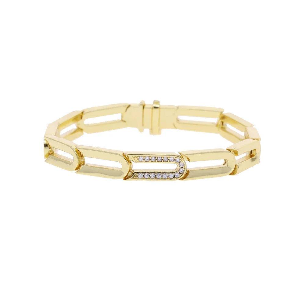 Geometric Paperclip Bracelet