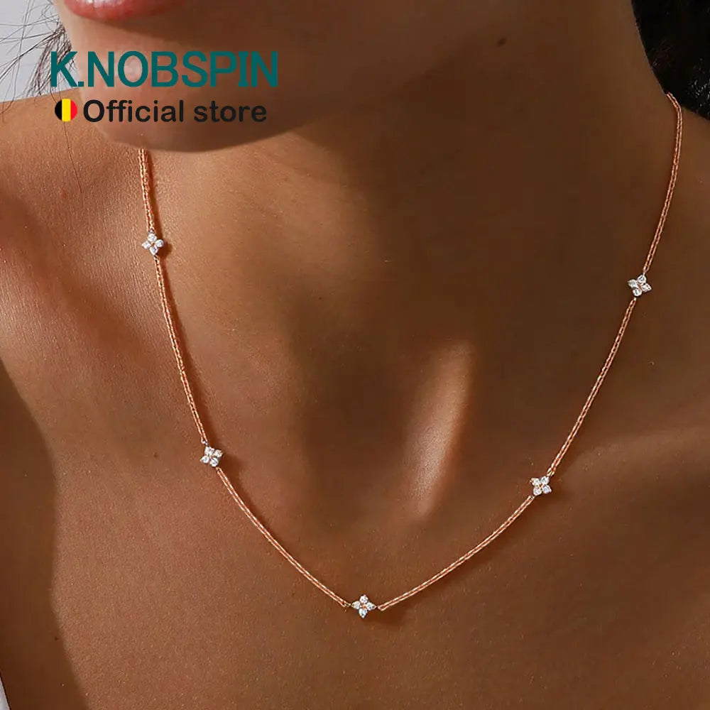 Clover Moissanite Necklace