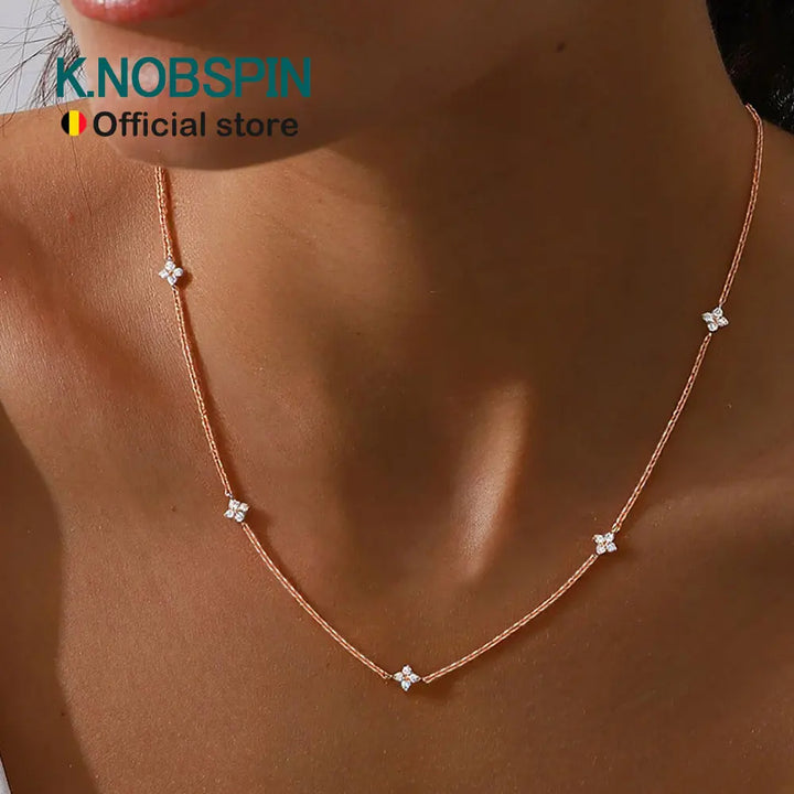 Clover Moissanite Necklace