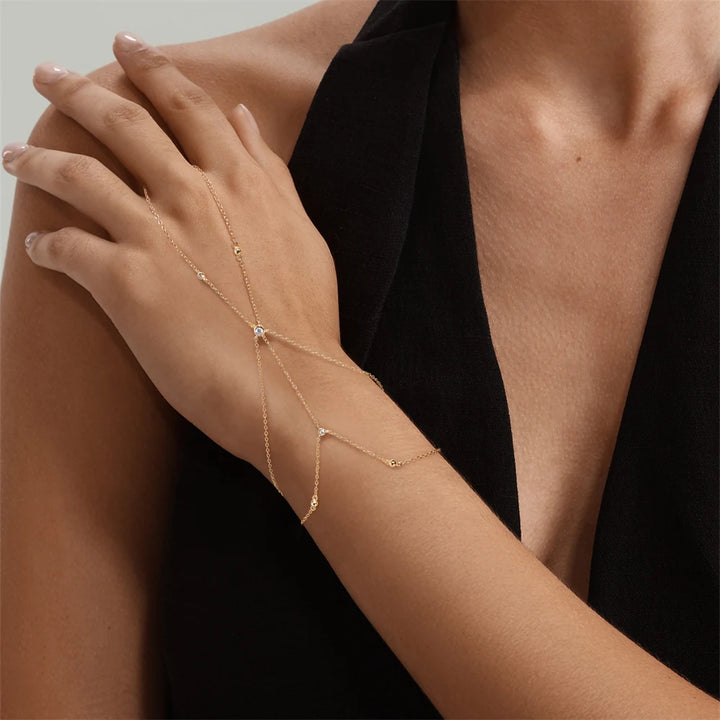 Sterling Hand Chain Bracelet