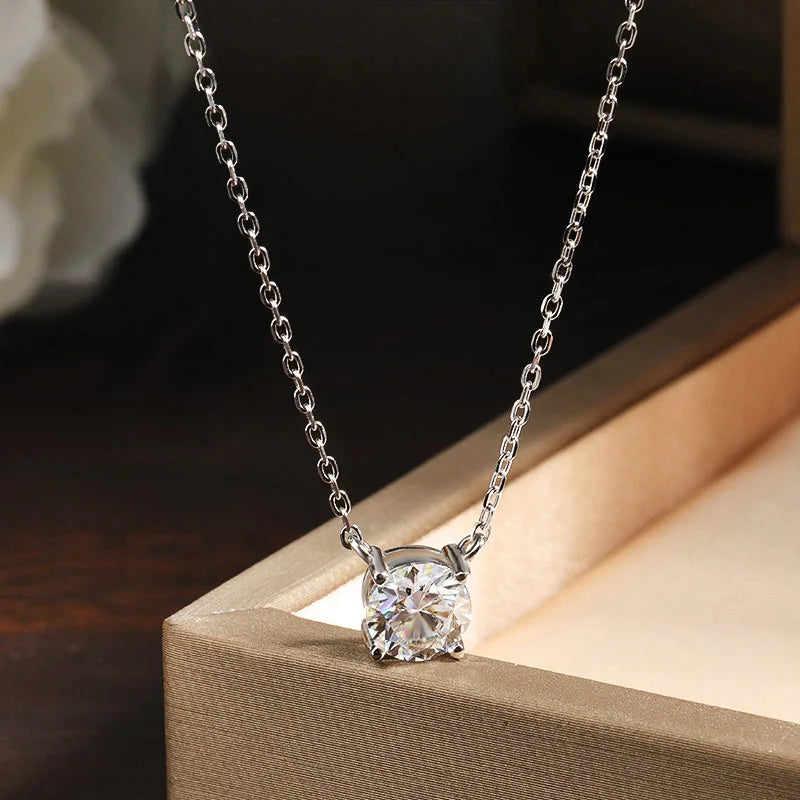 Solitaire Moissanite Necklace