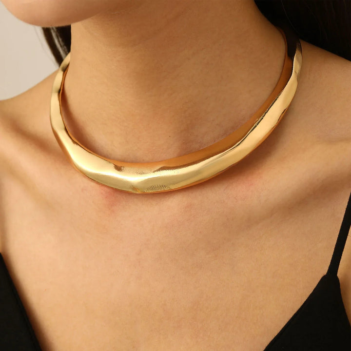 Geometric Metal Choker