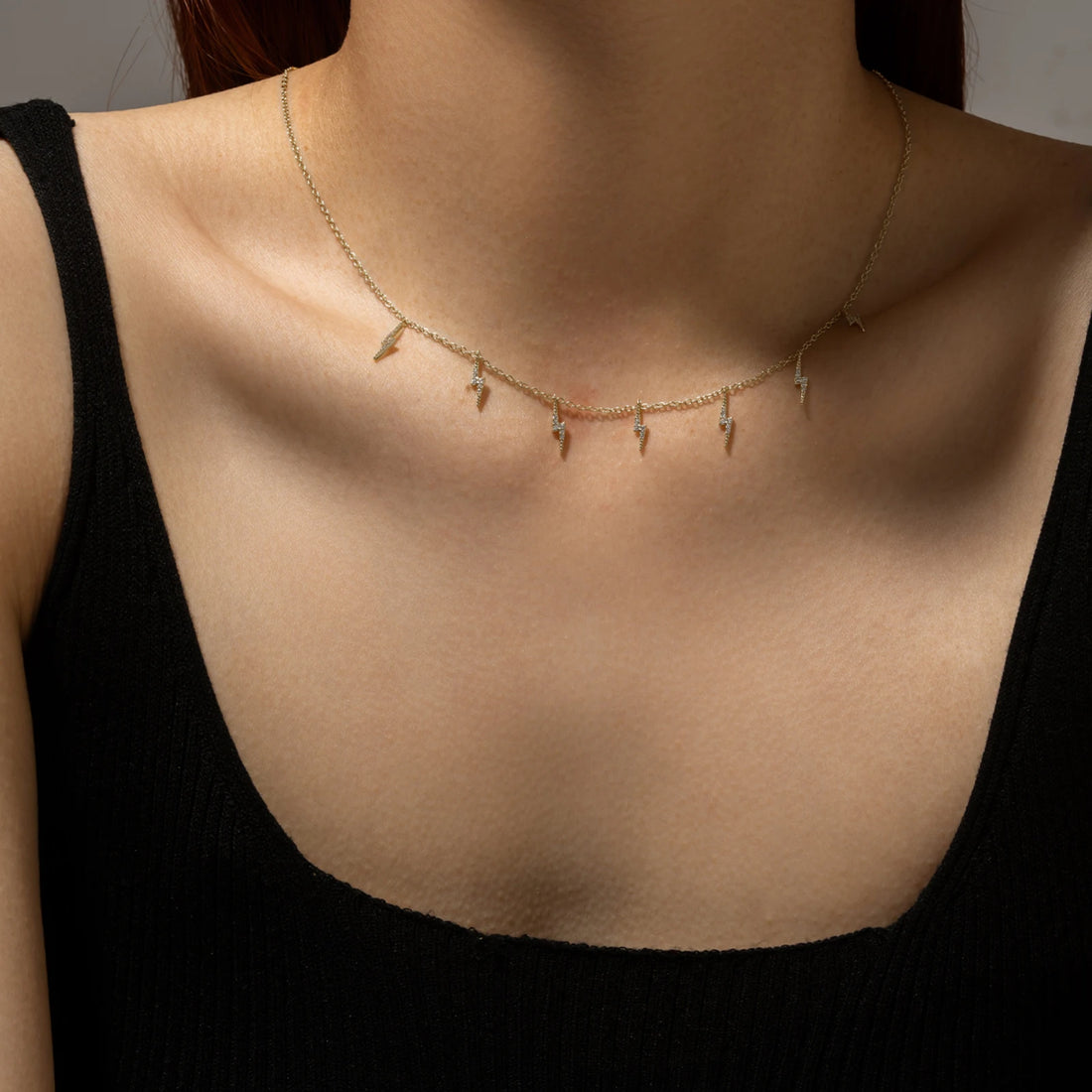 Gold Zircon Choker