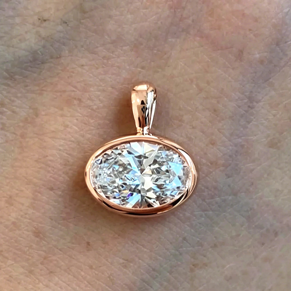 Oval Moissanite Choker