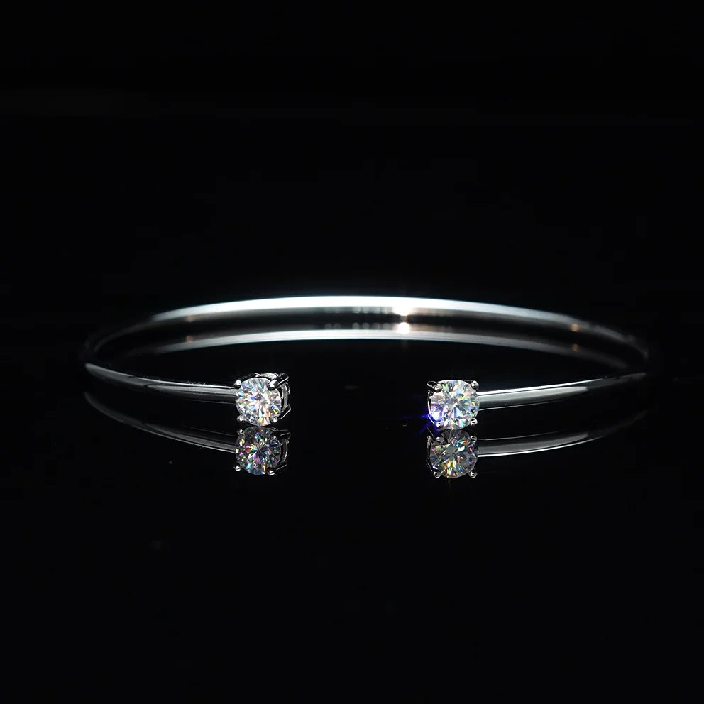 Moissanite Cuff Bracelet