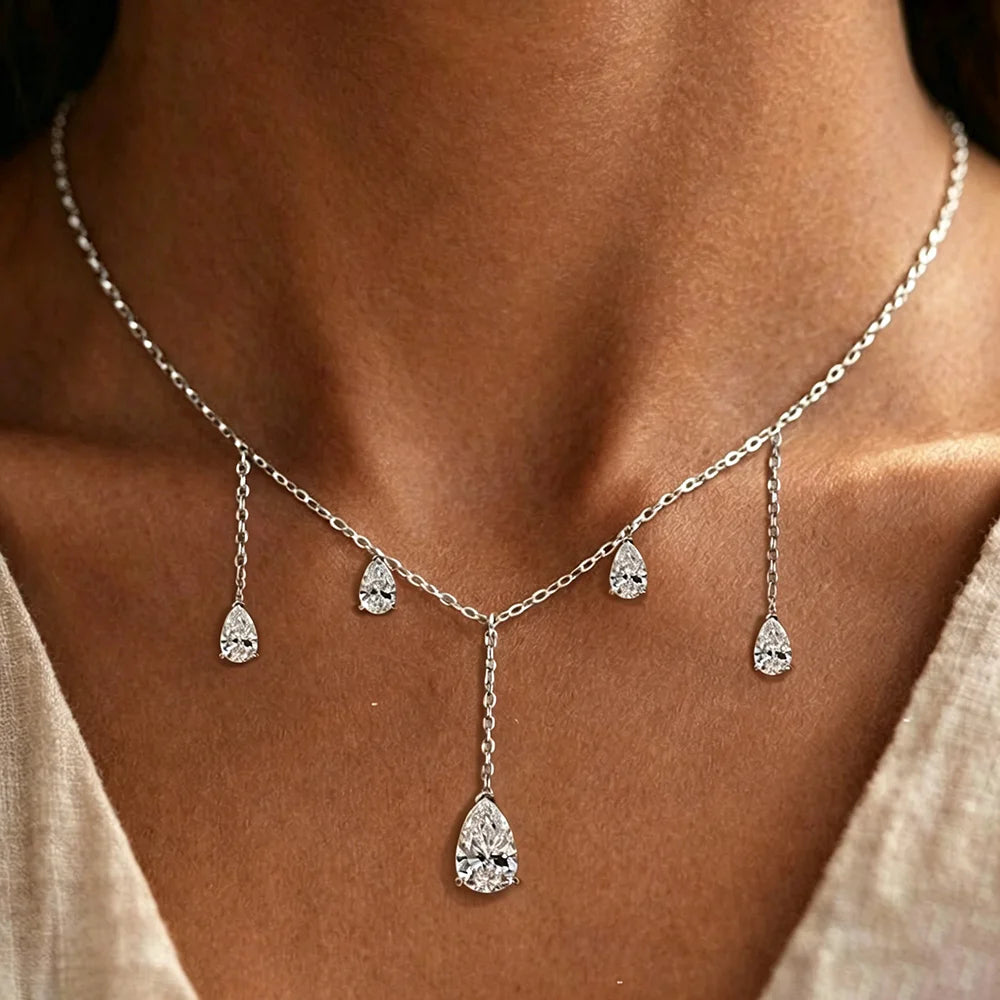 Tassel Moissanite Necklace