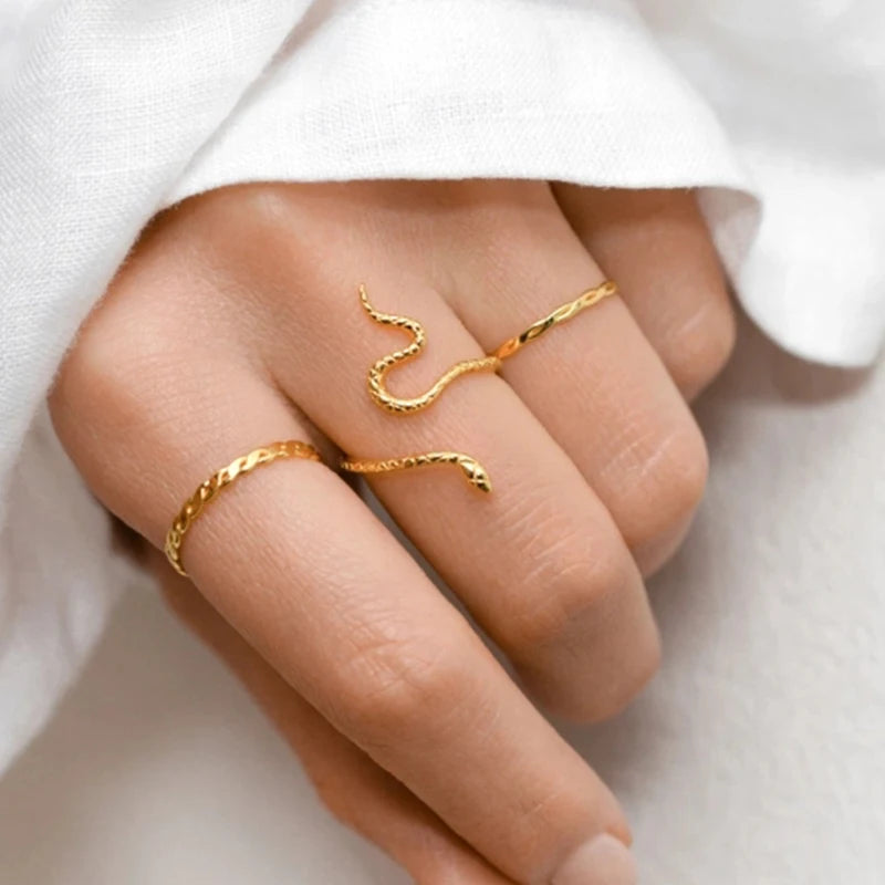 Sterling Silver Snake Ring