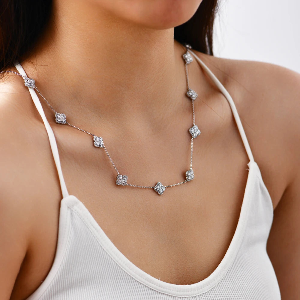 Flower Clover Necklace