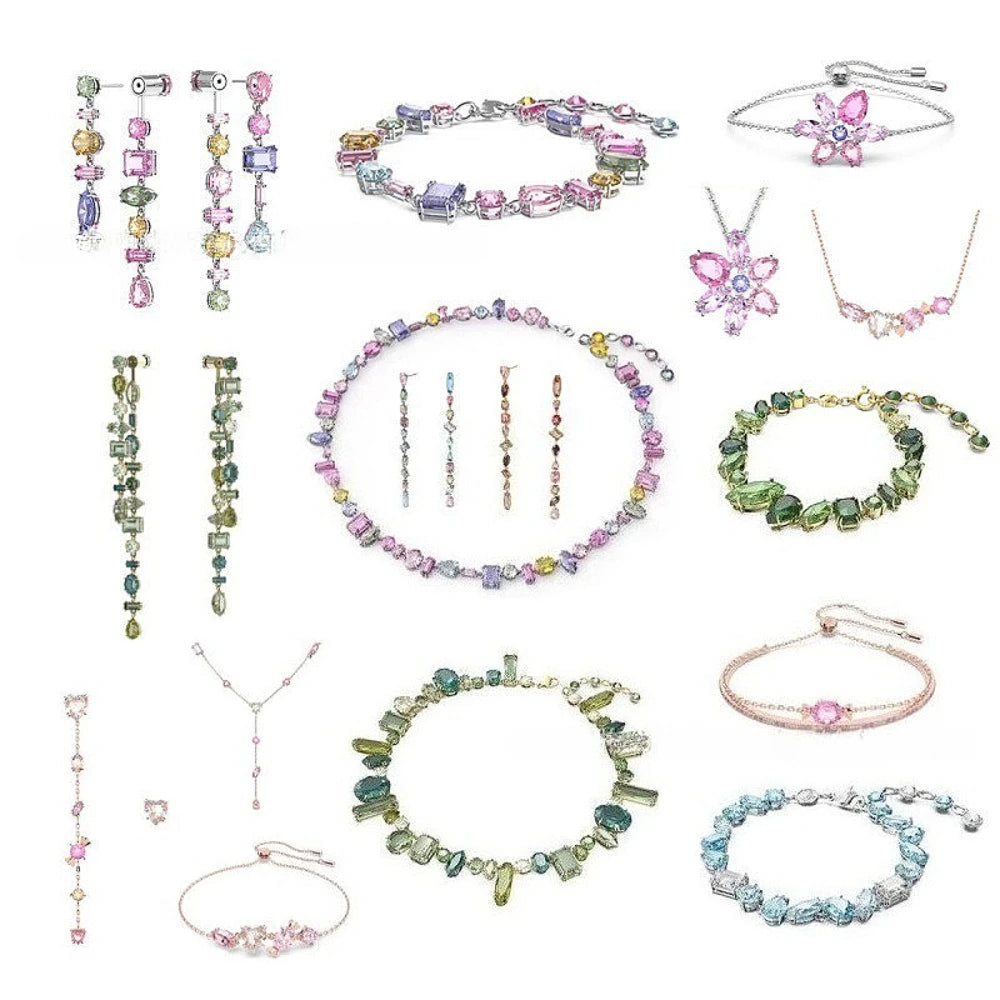 Colorful Crystal Choker Set