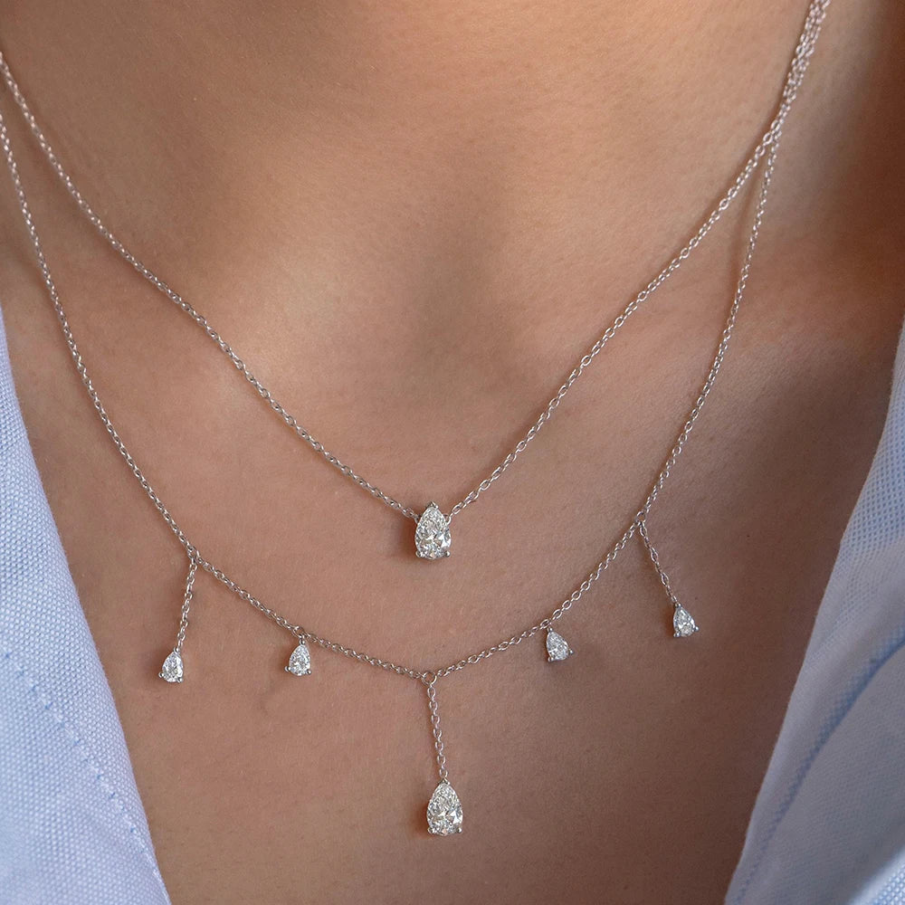Tassel Moissanite Necklace