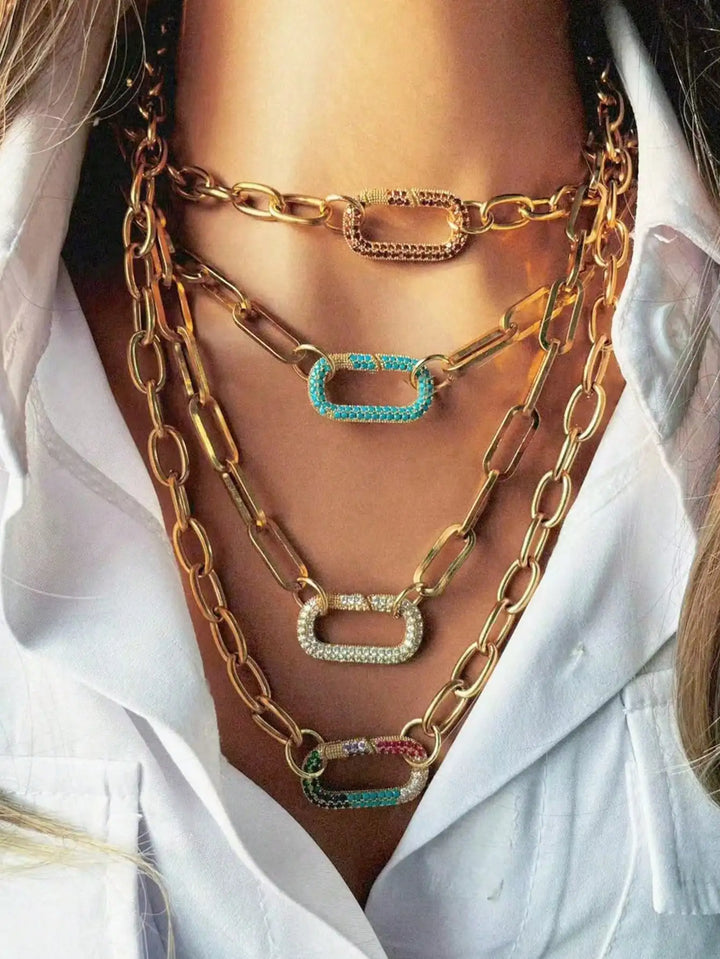 Oval Buckle Necklace