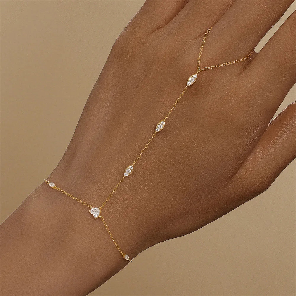 Clover Hand Chain Bracelet