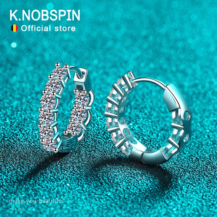 Full Moissanite Hoops