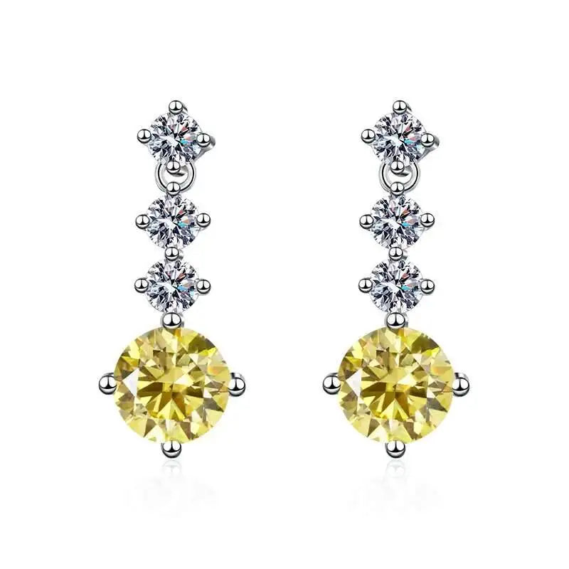 Moissanite Drop Earrings