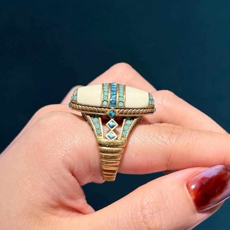 Blue Crystal Ring