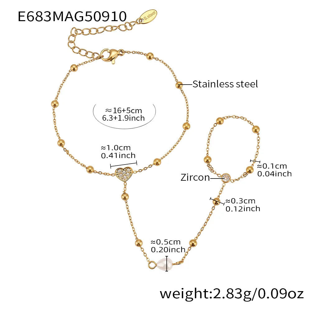 Gold Hand Chain Bracelet