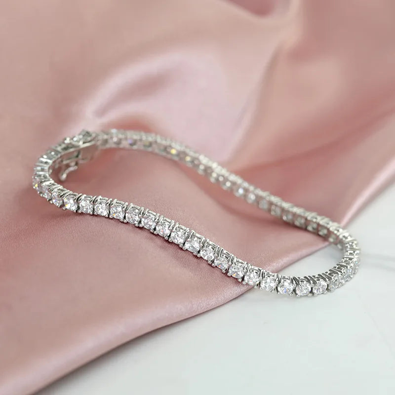 Sterling Moissanite Bracelet