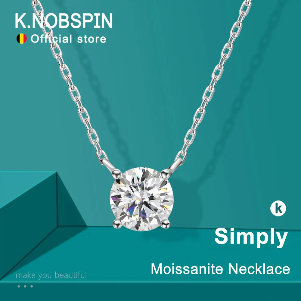 Solitaire Moissanite Necklace