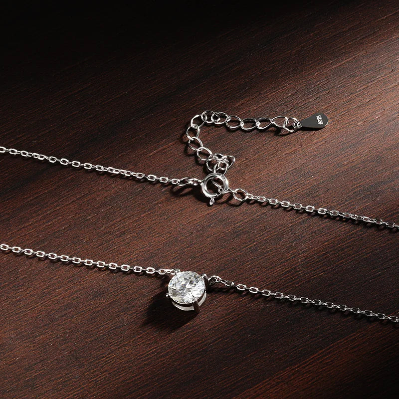 Solitaire Moissanite Necklace