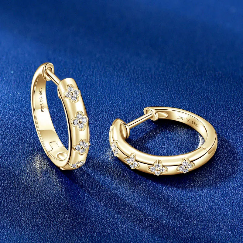 Clover Hoop Earrings