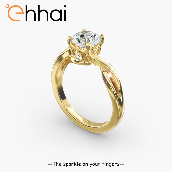 Twist Moissanite Ring