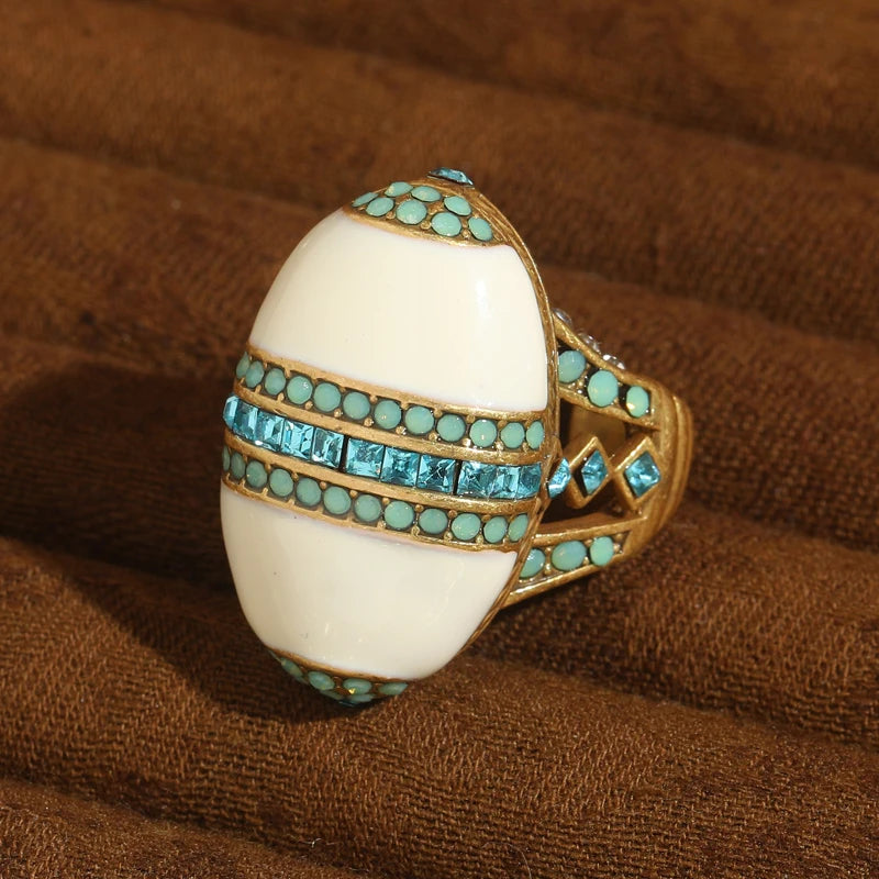 Blue Crystal Ring