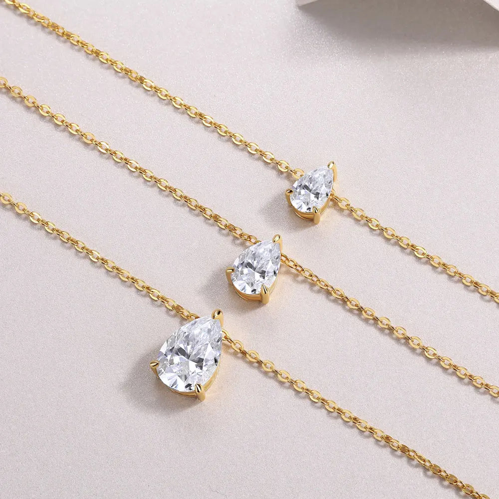 Pear Pendant Necklace