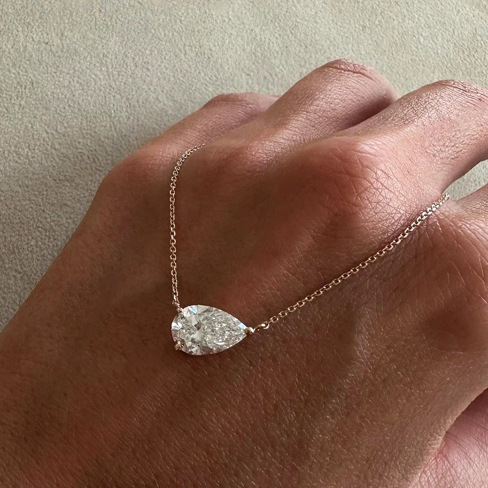 Pear Pendant Necklace