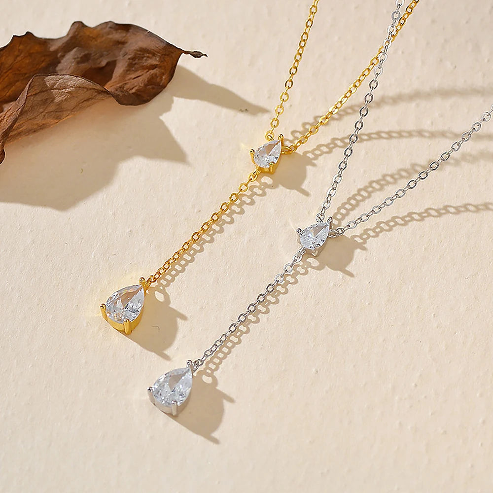Waterdrop Tassel Necklace